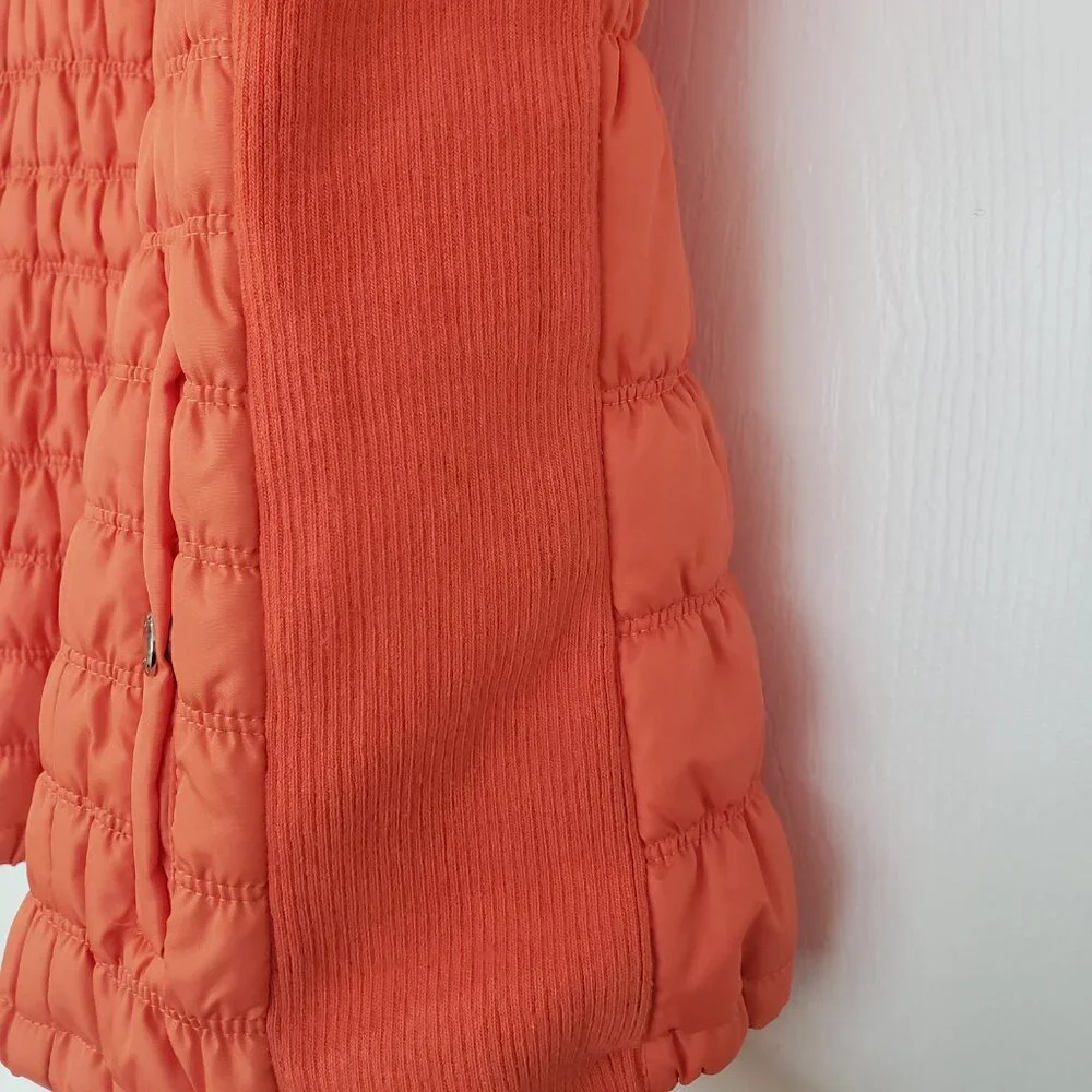 Marc New York‎ Marc Andrew Women's Quilted Puffer Vest Orange Full Zip Size M